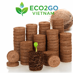 Bloc de coco compressé en gros pour germination des graines, écologique, pour semis, faible teneur en EC, ECO2GO VIETNAM - Product Image 4