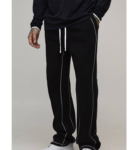 Pantalones Deportivos de Hombre con Logotipo Bordado Personalizado, Estilo Racing, Corte Ajustado, Cordón Ajustable, Contraste de Color, para Fitness y Uso Urbano - Product Image 4