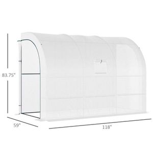 Grande Serra Moderna con Tettoia per Giardini Domestici e Matrimoni, 3m di Larghezza, Struttura in Acciaio/Plastica/Metallo, Copertura in PVC, Facile Montaggio, Zincata - Product Image 4