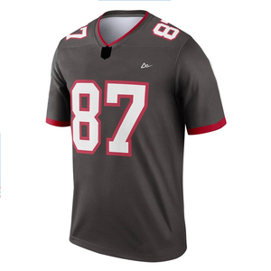 Maillot de football américain OEM 100 % polyester respirant, anti-humidité, personnalisé pour équipe, rembourré, marque privée - Product Image 1