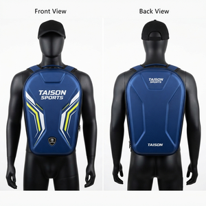 320 GSM 600D Oxford Polyester <b>Table</b> <b>Tennis</b> Backpack Blue Hard Shell Panels Custom Logo Bag - Product Image 1
