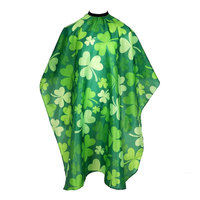 Capes de coiffure professionnelles personnalisées avec logo imprimé, imperméables, en polyester, écologiques, style salon, pour barbier