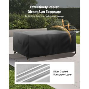 Telo Copritavolo e Sedie da Esterno 420D Resistente e Impermeabile per Grandi Tavoli Rettangolari da Giardino - Ideale per il Giardino - Product Image 5
