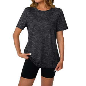 Collection Capsule – T-shirts d'été pour femmes, coupe classique, coton et polyester, col rond, écologiques, respirants, séchage rapide, manches courtes - Product Image 1