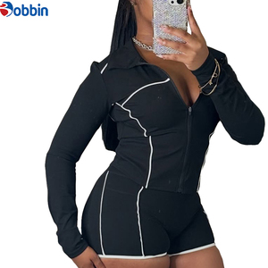 Ensemble de yoga pour femmes, veste et short, deux pièces, entraînement, 100% coton, séchage rapide, respirant, logo personnalisé, vêtements de sport, gym, fitness - Product Image 2