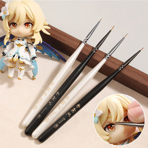 Pincel de Modelado de Madera Ultrafino de Lujo, Pincel Delineador de Nailon Rizado, Maquillaje Profesional para Uñas, Muñecas BJD, Rostro, <span class=keywords><strong>Mandala</strong></span>, Puntillismo, Delineado - Product Image 1