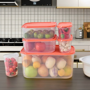 Stackable kín thực phẩm lưu trữ <span class=keywords><strong>container</strong></span> Set cấp thực phẩm hộp nhựa cho thực phẩm nhựa Việt Nam nhà sản xuất - Product Image 4