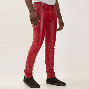 Pantalones de Cuero para Hombre de Diseño Profesional, Impermeables y de Alta Calidad, Nuevo Estilo, Color Liso - Product Image 3