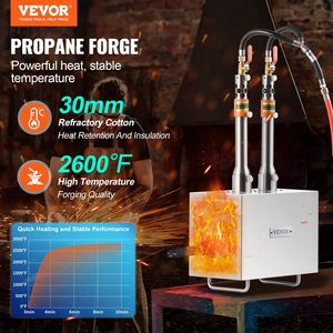 Fucina Portatile a 2 Bruciatori a Propano, Grande Capacità, Strumento per Forgiatura di Coltelli e Lavorazione del Metallo, Macchinario per Forgiatura 2600 - Product Image 2