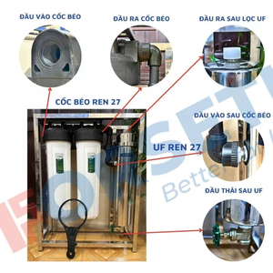 Sistema de Filtro de Agua para Toda la Casa Forseti de 20 Pulgadas UF de 3 Etapas, Alta Calidad, Fácil Instalación, Caudal Doméstico - Product Image 2
