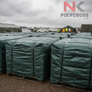 Lona estándar internacional para ayuda humanitaria, laminada multicapa, cubierta resistente al viento para uso en suministros humanitarios, para exportación. - Product Image 3