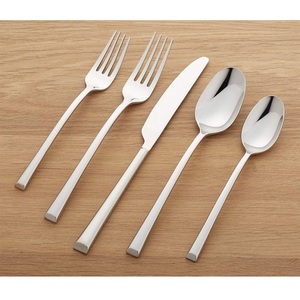 Ensemble de couverts modernes en acier inoxydable doré mat, fourchette, couteau, cuillère à dessert, pour mariage, prix de gros - Product Image 6