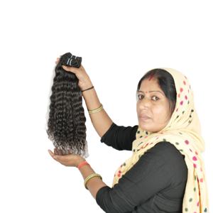 100% venta al por mayor de paquetes de proveedor vietnamita de cutícula alineada extensiones de cabello humano virgen natural sin procesar rizado - Product Image 1