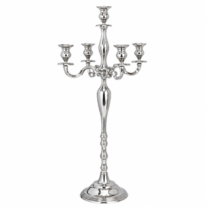 3-Arm Candle Holder <b>Black</b> Metal <b>Candelabra</b> with Scroll Design Candle Stand for Wedding Centerpieces Restaurant Table Decor - Product Image 3