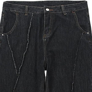 Pantalones Vaqueros Anchos de Estilo Urbano para Hombre, Pantalones de Mezclilla Holgados de Gran Tamaño, Ropa Casual Vintage de Moda - Product Image 4