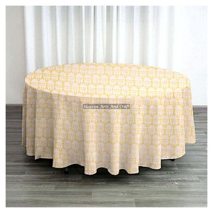 Nappe imprimée florale indienne main bloc impression couverture de Table ferme décor mariage événement Boho Chic Table - Product Image 1