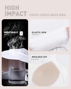 Breathable Custom Front Spandex Wholesale Backless High Quality Seamless Women Sportswear Gym Yoga Sports Bra Fitness Medium - Product Image 3