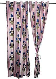 100% Cotton Handblock Printed <b>Curtains</b> for Living room and Home - Best Price and All Sizes Available - Product Image 4