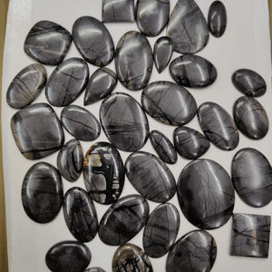 Cabujón de jaspe Picasso Natural 100%, cabujones de piedras preciosas sueltas, cabujón de joyería de piedras preciosas de jaspe para hacer joyería hecha a mano - Product Image 1