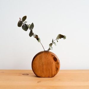 Nuevo Juego de Jarrones de Madera Acanalados con Acabado Blanqueado, Hechos a Mano, Decorativos, para Flores, para Decoración Moderna del Hogar - Product Image 3