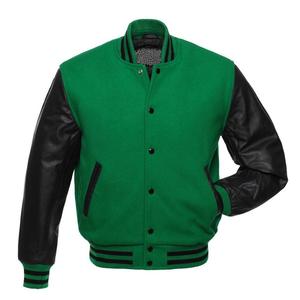 100% <b>Wool</b> Varsity Jacket Long Sleeves <b>Quilted</b> Lining Button Closure Breathable Knitted Logo Winter Varsity Jacket for man - Product Image 2