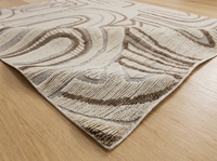 Alfombra Personalizada de Alta Gama con Diseño Floral, Hecha a Mano con Lana y Base de Látex, Lavable y con Características Antibacterianas para la Sala de Estar