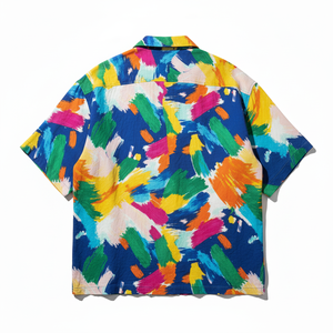 เสื้อเชิ้ตฤดูร้อนลายดอกไม้ฮาวายสำหรับผู้หญิง เสื้อเบลาส์แบบปกติ เสื้อน่ารักสำหรับวัยรุ่น แขนสั้น เสื้อผ้าสไตล์วินเทจเกาหลี - Product Image 3