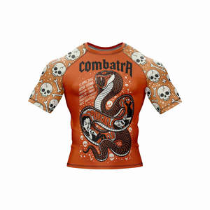 New Fashion Customized BJJ Rash Guard Custom Design & Pattern MMA Rash Guard for Men - Product Image 4