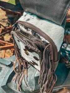 2026 New Trendy Designer 100% Genuine Leather <b>Backpack</b> Bag Animal Printe Fringes Western Style Handmade Hair Fur Travel <b>Backpack</b> - Product Image 4