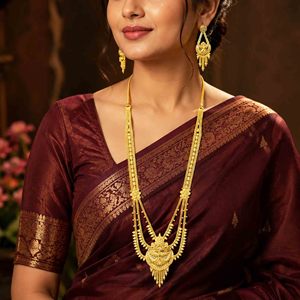 Wholesale Dubai Style Bridal Rani Haar <b>Necklaces</b> Set 14K 18K 24K Micron Gold Filled Traditional Design Jewelry Fashion <b>Necklaces</b> - Product Image 2