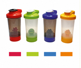 Plastic <b>Shaker</b> <b>Bottle</b> With Flip Lid Bpa Free 600ML For Gym Adults Direct Drinking Sports Design - Product Image 4