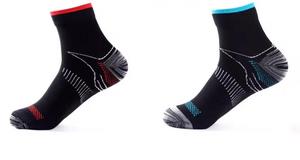 Chaussettes de sport pour hommes, motif uni, respirantes, antidérapantes, en polyamide tricoté, pour l'été - Product Image 2