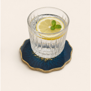 Posavasos Redondos de Resina con Forma de Flor Hechos a Mano y Personalizados, Artículos de Mesa de Lujo, Alfombrillas para Tazas para Hoteles, Bares, Cafeterías y Restaurantes - Product Image 2