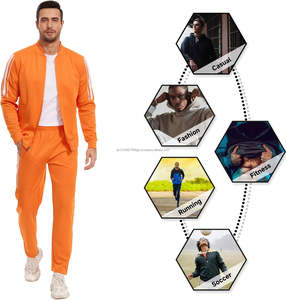 High-quality custom logo men's tracksuit gym fitness fleece sportswear training jogging tracksuits | FREE LOGO | FREE SHIPPING - Product Image 2