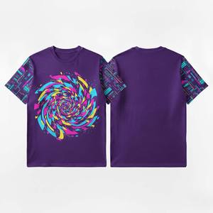 T-shirt pour homme à imprimé graphique géométrique, manches courtes, coton respirant, tee-shirt décontracté, style moderne urbain, t-shirts pour homme - Product Image 5