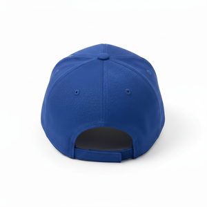 Blue 6-Panel Baseball <b>Cap</b> With White Contrast Stitching Unisex Casual Outdoor Hat Spring Summer Wear - Product Image 2