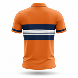 Custom <b>Orange</b> <b>Polo</b> Shirt Men Sublimation Performance Golf <b>Polo</b> Quick Dry Moisture Wicking Corporate Uniform Sports Team Wear - Product Image 3
