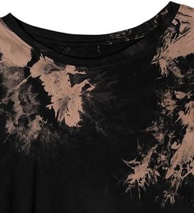 Camisetas para mujer, camisetas tie-dye lavadas, transpirables, diseño personalizado, estilo urbano, camisetas teñidas por inmersión, precio al por mayor. - Product Image 2