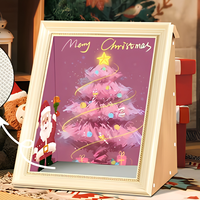 OEM Maison-griffoir pour chat en forme de sapin de Noël 3-en-1 en carton ondulé, avec lit-caverne et balles suspendues, pour cadeaux de Noël