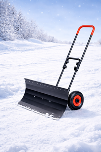 Pousse-neige à lame rotative en forme de U avec roues, lame et poignée réglables, pelle à neige en acier de 1,5 mm d'épaisseur ODGWTO020 - Product Image 2