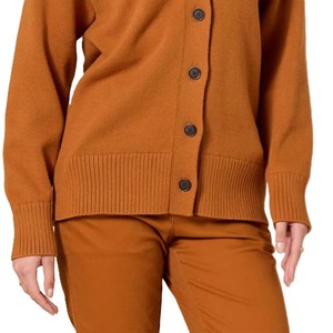 Autumn Winter Women V-neck Knitted <b>Cardigan</b> Wool/Acrylic Breathable Soror Style Warm Double Breasted Knitted Sweater - Product Image 4