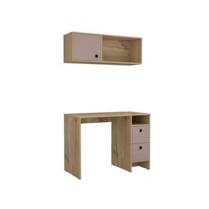 Aramis a due cassetti armadio a parete a porta singola Set da ufficio con due ripiani da scrivania - Product Image 1