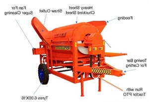 Trilladora Multifuncional Sabin Multicrop Axial con Motor para Tractor Modelo 1200kg, Equipo Agrícola Multifuncional (Naranja) - Product Image 3