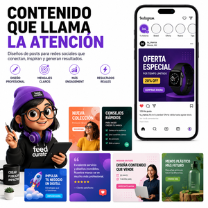 Diseño de Postes para Redes Sociales con Imágenes de Marca, Promociones, Engagement y Presencia, IA Ready, Global, Pro, Online, Creativo - Product Image 1