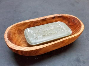 Handmade Eco-Friendly Wooden Soap Dish Holder | Natural Solid Wood Bathroom Soap Tray with Water <b>Drain</b> Slots - Product Image 4