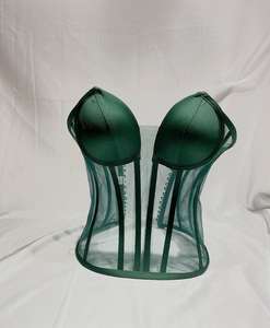 Corset Vintage Femme Overbust Sexy en Cuir Écologique Respirant pour Grandes Tailles, Effet Amincissant et Contrôle Moyen du Ventre - Product Image 4