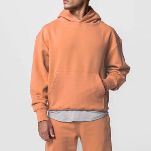 Sweat-shirt à capuche ample pour homme, coupe boxy, en coton épais de qualité supérieure, pour un style urbain, décontracté, quotidien, streetwear - Product Image 5