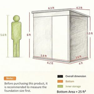 Casetta da Giardino in PVC Impermeabile Facile da Montare, Piccola Soluzione di Stoccaggio con Telaio in Lega Plastica Anti-Roditori e Finitura Zincata - Product Image 3