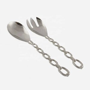 Trending 2026 Stainless Steel Salad <b>Server</b> With Double Wire Twisted Handmade Handle for Restaurants & Hotels Usage - Product Image 2