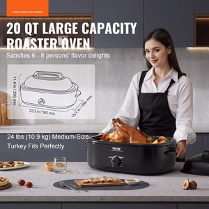 Forno Elettrico da Tavolo per Tacchino 20QT, Temperatura Massima 450°F, Potenza 1450W con Funzione di Temperatura Regolabile - Product Image 5